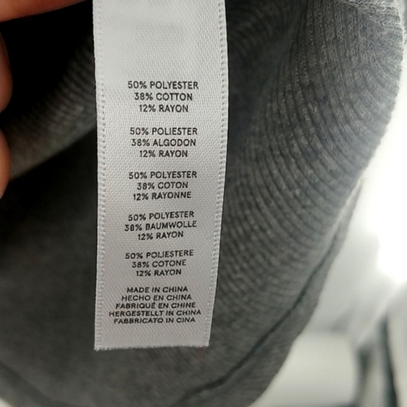 Alternative Eco Grey Long Sleeve Top Size Small - Picture 2 of 2